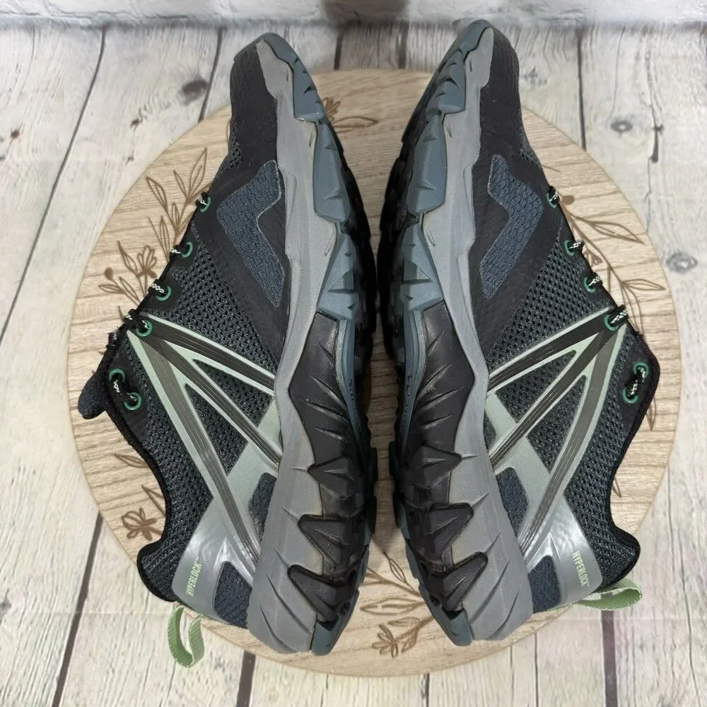 Merrell Flex Connect Hiking Trail Shoes Womens 9 Gray Green Outdoor Walking